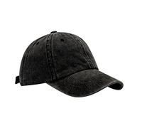 Cappellino da baseball con capelli ricci, da uomo e da donna, alla moda, casual, cappellini per rifiuti comunali, Nero , Taglia unica