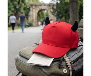 Cappellino da baseball con corna da diavolo - Cappello parasole regolabile