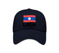 Cappellino da Baseball con Laos Bandiera Nazionale Regolabile per Corsa Allenamenti E attività All'Aperto Tutte Le Stagioni Coppa del Mondo