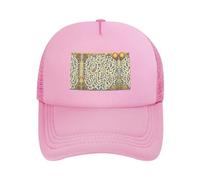 Cappellino da baseball con mappa del tesoro del labirinto, nero, regolabile, in rete, unisex, per corsa e pesca all'aperto, Rosa, taglia unica