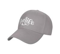 Cappellino da Baseball con Scritta Disegnata a Mano e Sorriso, per Uomo e Donna, con Chiusura Regolabile, Stile Dad Hat da Golf.
