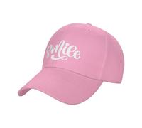Cappellino da Baseball con Scritta Disegnata a Mano e Sorriso, per Uomo e Donna, con Chiusura Regolabile, Stile Dad Hat da Golf.