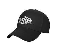 Cappellino da Baseball con Scritta Disegnata a Mano e Sorriso, per Uomo e Donna, con Chiusura Regolabile, Stile Dad Hat da Golf.