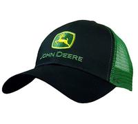 Cappellino da baseball da uomo, con logo John Deere, con retina nella parte posteriore Nero Taglia unica