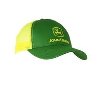 Cappellino da baseball da uomo, con logo John Deere, con retina nella parte posteriore Yellow Taglia unica