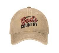 Cappellino da Baseball Divertente Get Me To God's Country Saturday Night Sun Streetwear da Uomo, con Logo Personalizzato, Anti-Sole, per Sport all'Aria Aperta, con Chiusura a Scatto