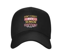 Cappellino da Baseball, Don't Get My Senior Discount Cappello Piatto Moda, Traspirante Visiera Baseball per Uomo Viaggi Donna