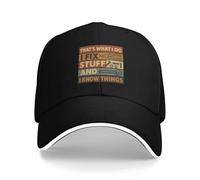 Cappellino da Baseball Estivo Casual Questo è Quello Che Faccio aggiusto Le Cose e so Le Cose Cappelli Rock Hip Hop da Donna e Uomo Alta qualità