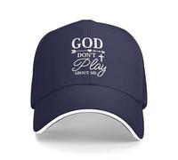Cappellino da Baseball God Don't Play About Me per Uomo e Donna