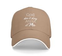 Cappellino da Baseball God Don't Play About Me per Uomo e Donna