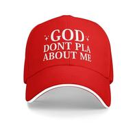 Cappellino da Baseball God Don't Play About Me per Uomo e Donna