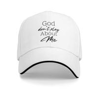 Cappellino da Baseball God Don't Play About Me per Uomo e Donna