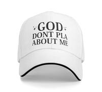 Cappellino da Baseball God Don't Play About Me per Uomo e Donna