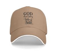Cappellino da Baseball God Don't Play About Me per Uomo e Donna