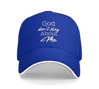 Cappellino da Baseball God Don't Play About Me per Uomo e Donna