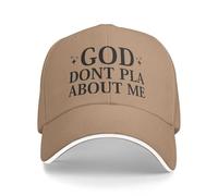 Cappellino da Baseball God Don't Play About Me per Uomo e Donna