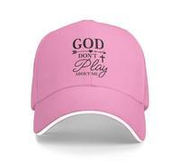 Cappellino da Baseball God Don't Play About Me per Uomo e Donna