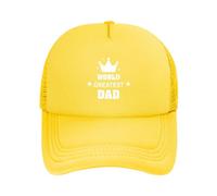 Cappellino da baseball/golf unisex "World's Greatest Dad" nero regolabile