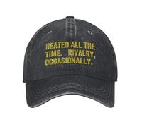 Cappellino da Baseball, Heated all The Time Rivalry Occasionally Cappellini Casuali Classic, Moda Visiera Baseball per Estate Tennis Outdoor