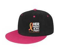 Cappellino da Baseball Her Fight Is My Fight Multiple Sclerosis Ms Awareness Cappello Baseball Casuale Trucker Berretto Traspirante Trucker cap per Pesca Sport Campeggio
