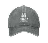 Cappellino da Baseball,I Am Not Bossy I Just Know What You Should Be Doing Trucker Cappello Casual,Traspirante Visiera Baseball per Running Sport Adulto