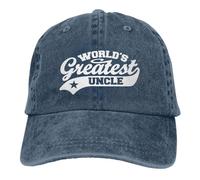 Cappellino da baseball "Lo zio più grande del mondo" - Stile retrò regolabi