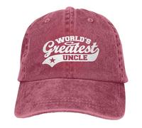 Cappellino da baseball "Lo zio più grande del mondo" - Stile retrò regolabi