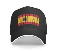 Cappellino da Baseball Madrid, la Capitale della Spagna, Trendy, Estivo, Unisex, alla Moda, con Stampa Snapback.