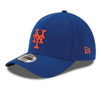 Cappellino da baseball New Era MLB 39Thirty Team Classic Stretch Flex Fit con logo primario e logo primario - Blu New York Mets - Small-Medium