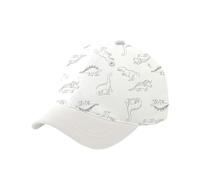 Cappellino da baseball per bambini 2026 Cappello da sole per bambini e ragazze, con stampa a dinosauri, per il cappello estivo, per le attività all'aria aperta, per ragazze, bianco, 1-3 Jahre