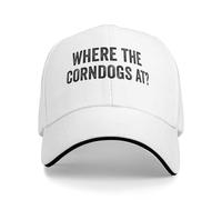Cappellino da baseball per tifosi "Where The Corndogs At" per uomo e donna