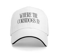 Cappellino da baseball per tifosi "Where The Corndogs At" per uomo e donna