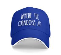 Cappellino da baseball per tifosi "Where The Corndogs At" per uomo e donna