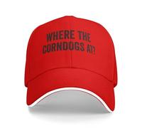 Cappellino da baseball per tifosi "Where The Corndogs At" per uomo e donna