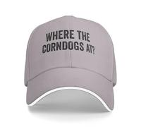 Cappellino da baseball per tifosi "Where The Corndogs At" per uomo e donna