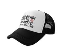 Cappellino da Baseball,Please Do Not Give Me A Cigarette No Matter What I Say Trucker Cappello Classic,con Visiera Visiera Baseball per Uomo All'Aperto Unisex