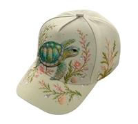 Cappellino da Baseball Regolabile in Cotone con Animali marini Ricamati in Rilievo per Uomo e Donna, 3D Ocean Creatures Embroidery cap, Adjustable Baseball cap