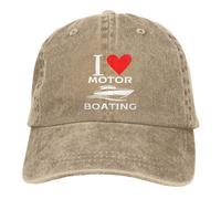 Cappellino da baseball retrò regolabile "I Love Motor Boating" - Cappello d