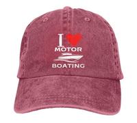 Cappellino da baseball retrò regolabile "I Love Motor Boating" - Cappello d