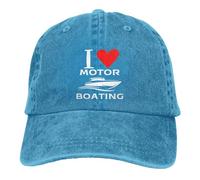 Cappellino da baseball retrò regolabile "I Love Motor Boating" - Cappello d