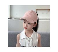 Cappellino da baseball rosa con fiocco dolce per bambina, cappello da sole rosa e bianco per bambini,