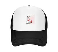 Cappellino da Baseball Rosso Kitsune Fox Fashion Casual Mesh Regolabile Hip Hop Estivo Unisex Baseball Policromatico