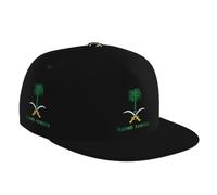 Cappellino da Baseball Saudi Arabia Saudi Arabian National Emblem Trucker Berretto Traspirante Cappello da Sole Estivo Vintage Cappello Baseball per Badminton Tennis Sport