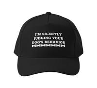 Cappellino da Baseball STO giudicando in Silenzio Il comportamento del Tuo Cane Cappello da Golf per Amanti degli Animali, Ideale per Lo Sport e Il Tempo Libero
