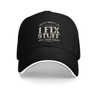 Cappellino da Baseball That's What I Do I Fix Stuff And I Know Things Stile y2k retrò Unisex da Uomo, con Visiera Parasole e Stampa, Cappello da Tennis