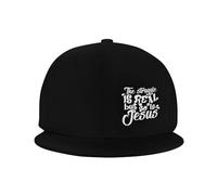 Cappellino da Baseball,The Struggle is Real, But So is Jesus Cappello Piatto Traspirante,Classic Baseball Cappelli per Uomo Estate Ciclismo