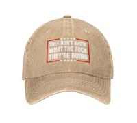 Cappellino da Baseball,They Don't Know What The F They're Doing Cappelli Visiera Casuale,Casual Berretto da Baseball per Estivo Viaggi Running