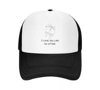 Cappellino da Baseball Ti Amo Come Nessuna lontra, Moda Casual, Regolabile, in Rete, Hip Hop, Estivo, Unisex, da Baseball, policromatico