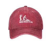 Cappellino da Baseball Traspirante,Regolabile Cappucci da Golf Drinking Drank Drunk Visiera Baseball per Unisex Campeggio Uomo
