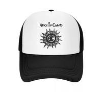 Cappellino da Baseball Unisex Alice in Chains Logo Trucker Fashion Mesh Poliestere Dad Sun Regolabile Cappello da Sole Autunnale